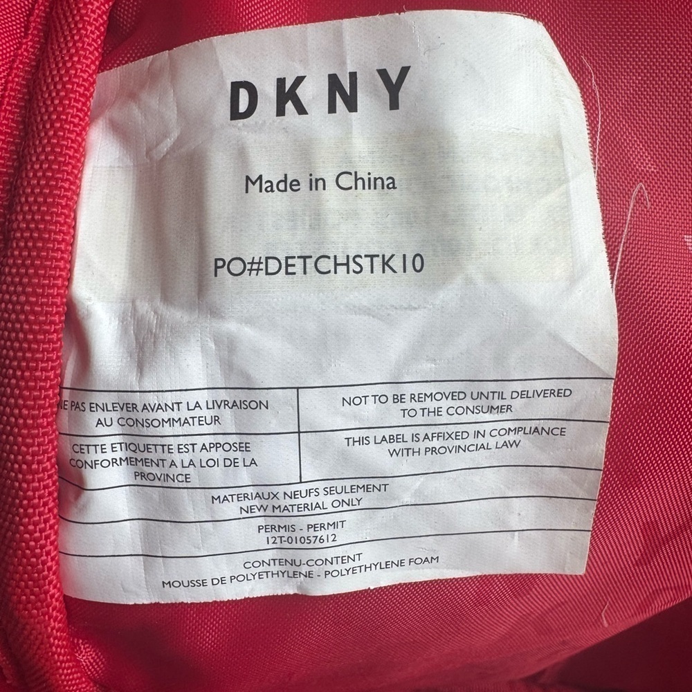 DKNY Allure Backpack Black 14" Quilted - Picture 14 of 14